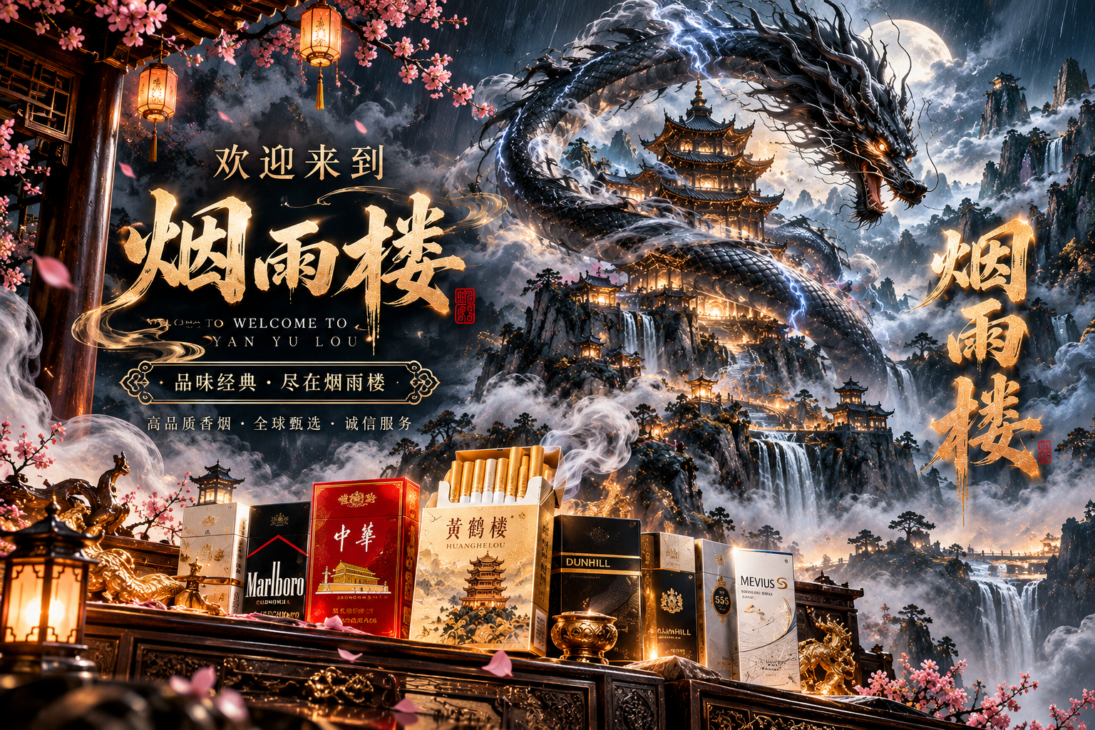 欢迎来到烟雨楼，点击图片进入网站
